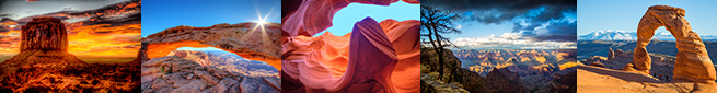 Colourful canyons